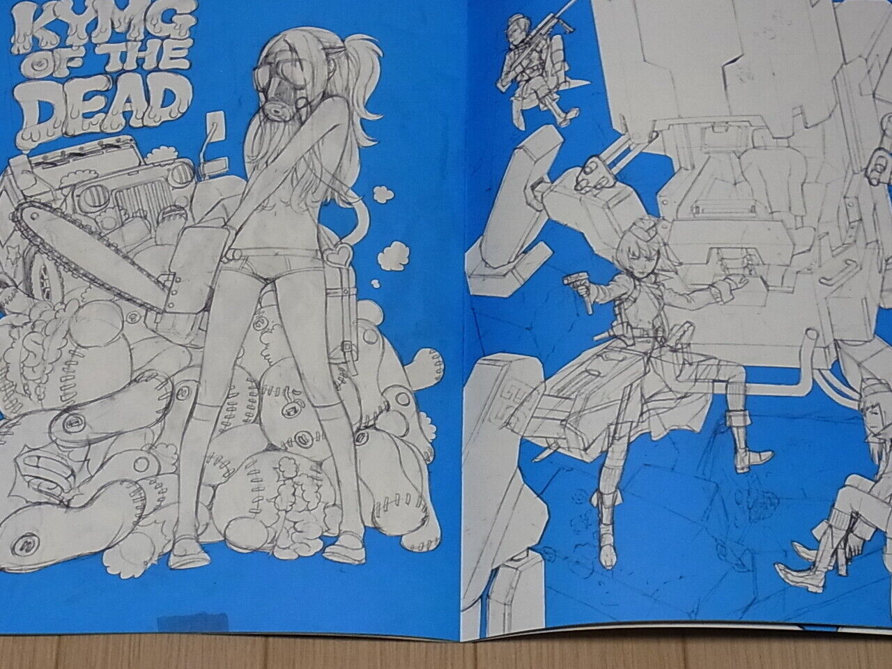 Yusuke Kozaki Illustration Art Book Lea draw with Hand Drawn Autograph Sign 
