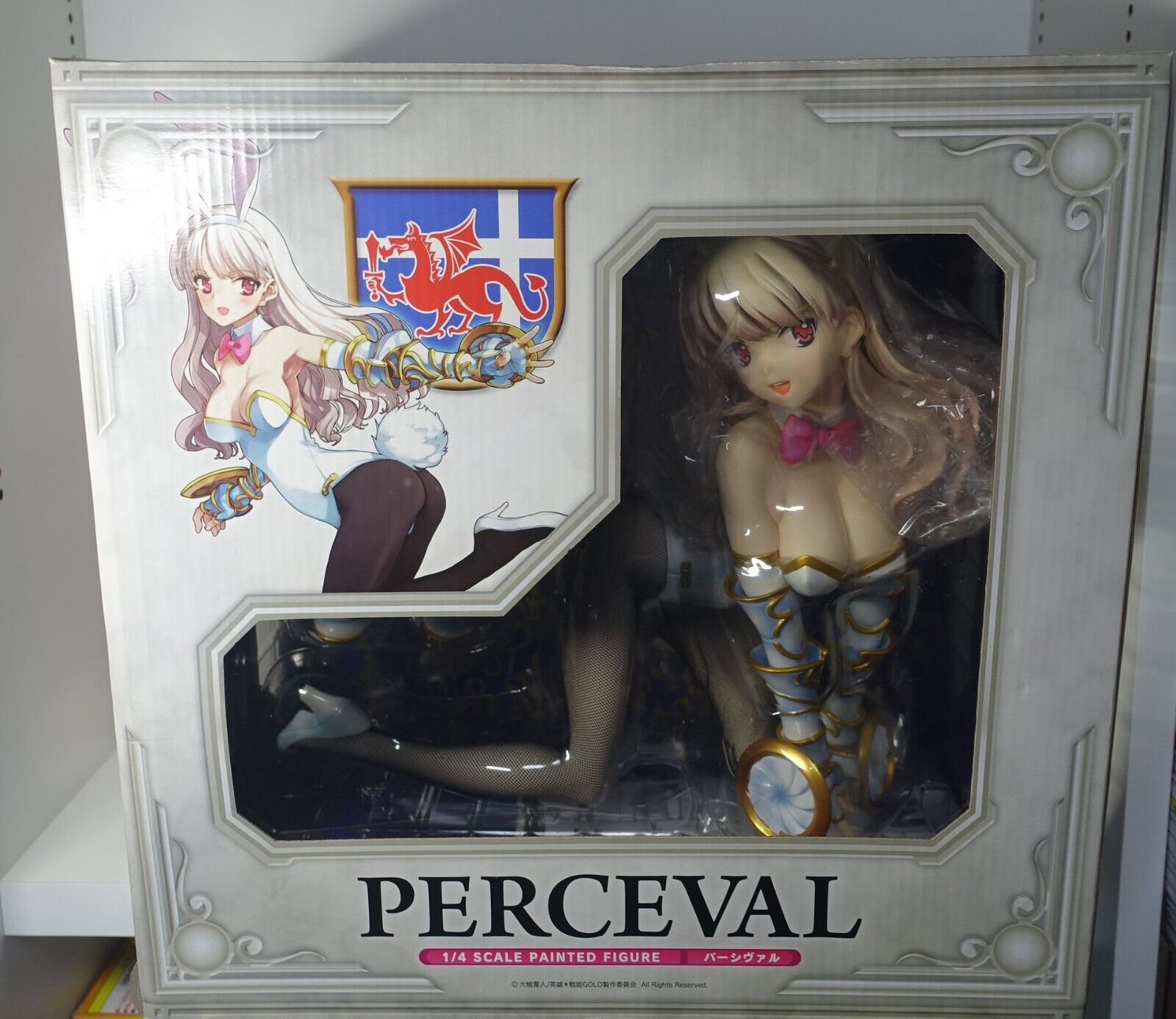 FREEing EiyuuSenki Gold: PERCEVAL 1/4 Scale PVC Figure Statue Bunny 