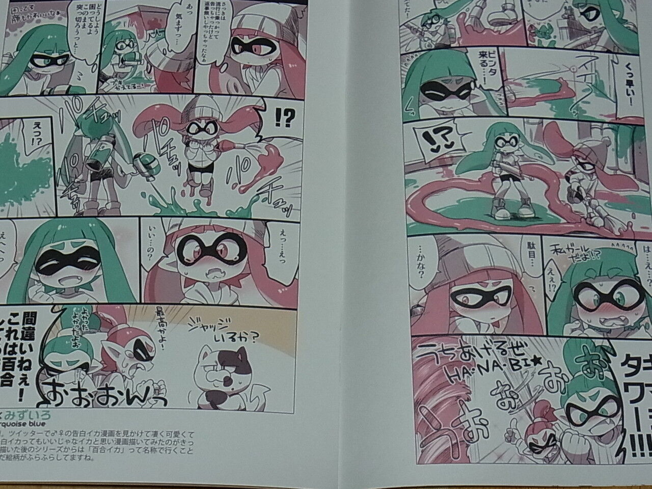 Eromame Splatoon Color Fan Doujinshi Yuri Ika Hito Matome 