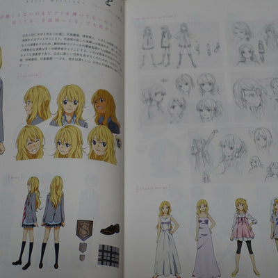 Your Lie in April Animation Product Note Setting Key Frame Art Story Board 