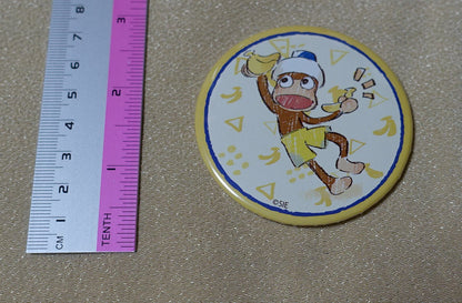 Ape Escape Sarugetchu Steel Badge Banana 