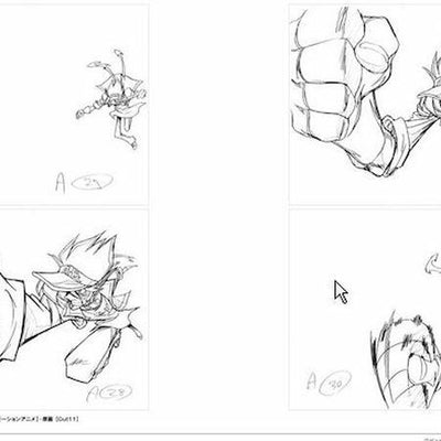 3-7 days Hiroyuki Imaishi Animation Key Frame & Story Board Art Collection Book 