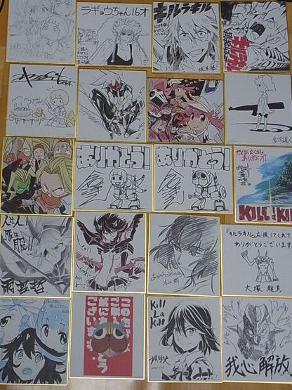 Kill la Kill Animation Staff Shikishi Art Board 20piece SET with BOX 12x13.5cm 