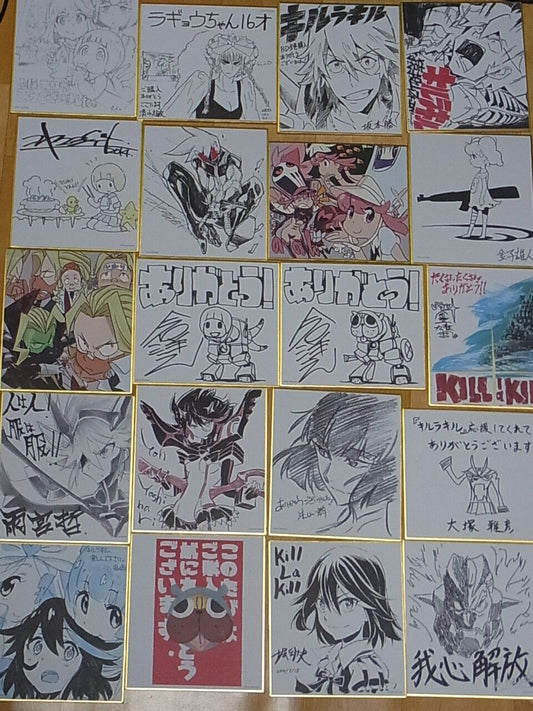 Kill la Kill Animation Staff Shikishi Art Board 20piece SET with BOX 12x13.5cm 