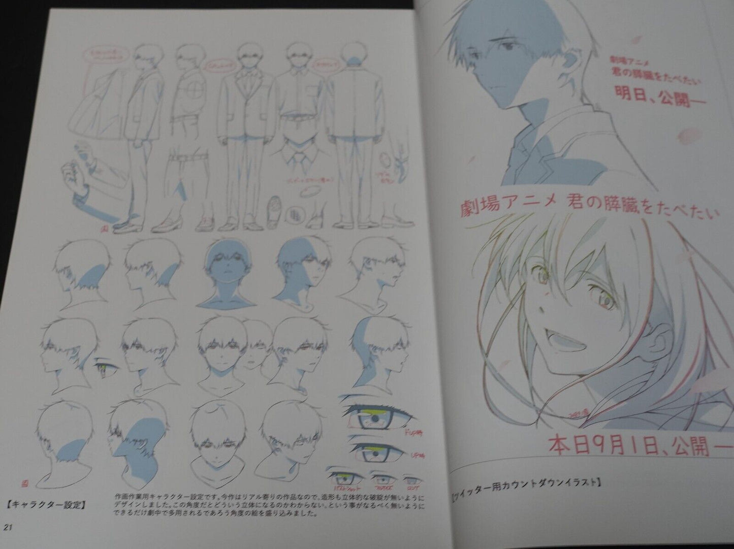 Yuichi Oka Animation I Want to Eat Your Pancreas Key Frame Revision Work Book 