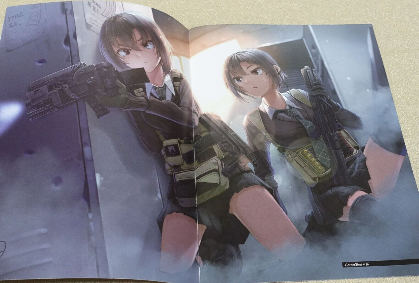 Maruyaki Salmon Color Art Book ARMED SCHOOL GIRLS ILLUSTRATIONS GUN x JK vol.4.5 