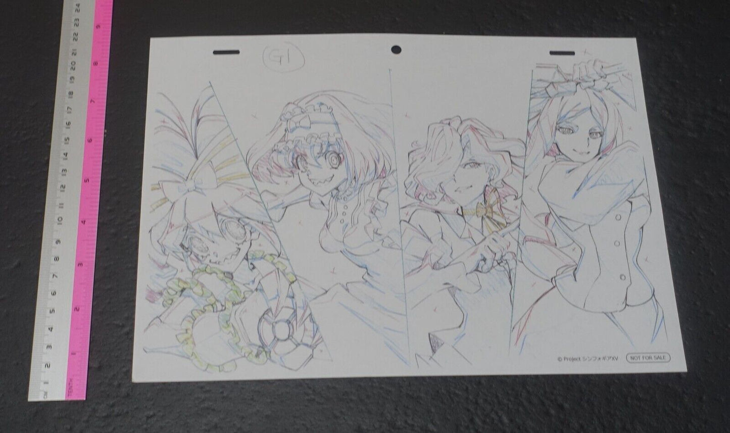 SYMPHOGEAR XV Reproduction Key Frame Art Sheet J 