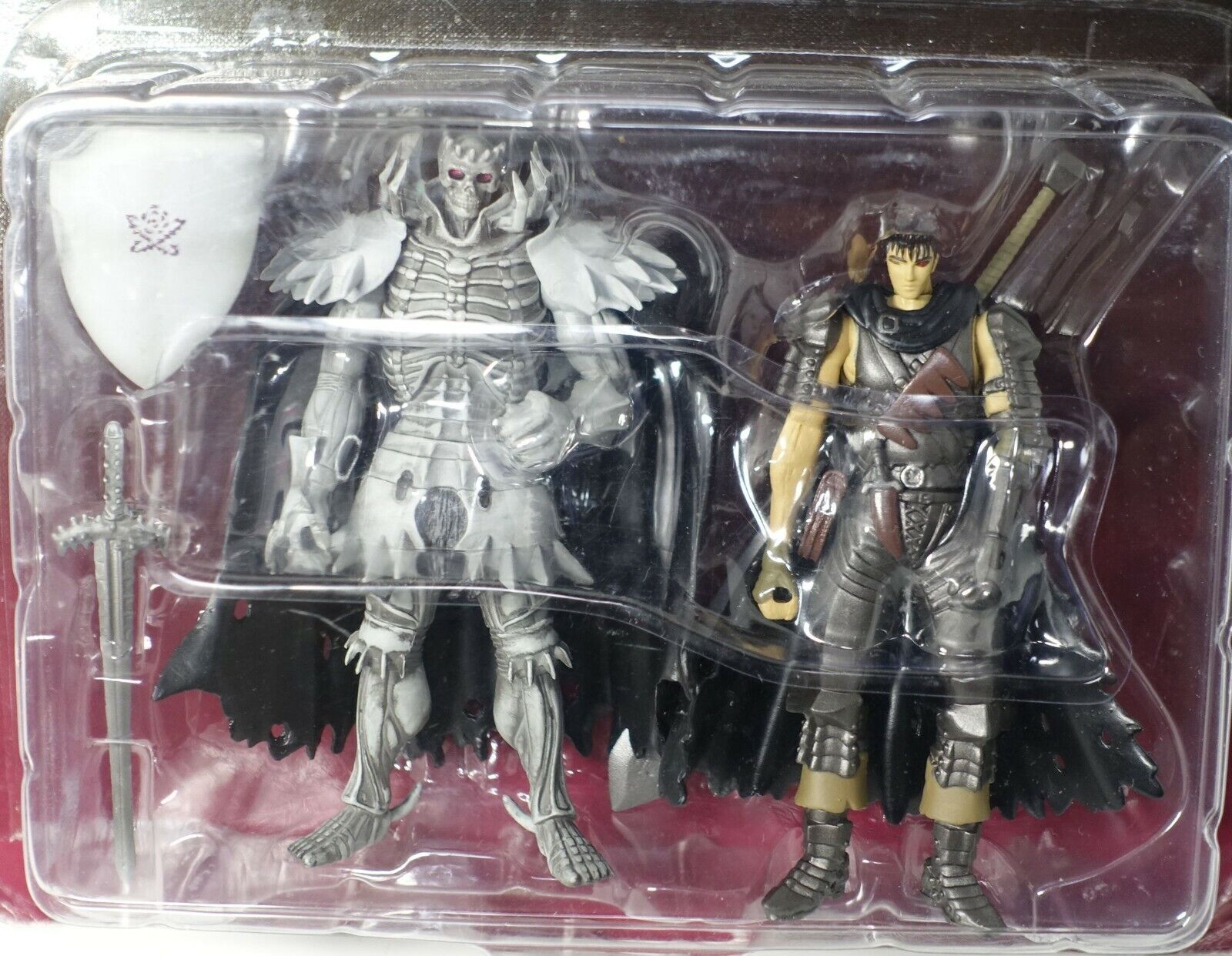 Art of War Berserk Guts Black Swordsman & Knight of Skelton Figure Statue Set 