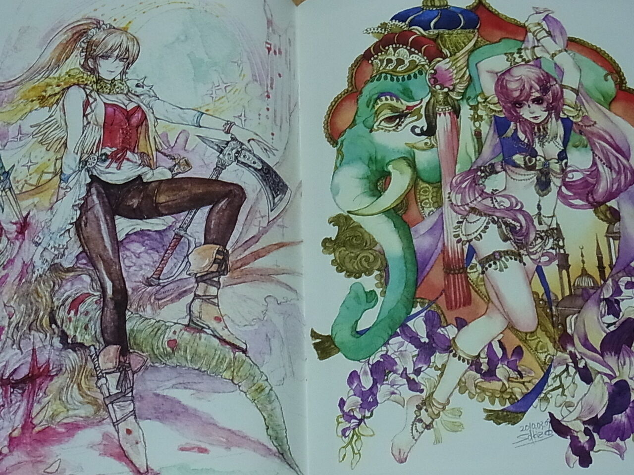 Sakizo Chihiro Youshi Saga series Color Fan Art Book CONCERTO RARE 