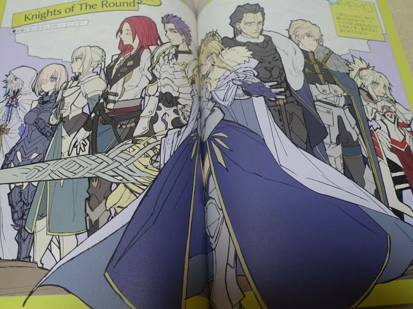 WADA ARCO Fate FGO FAN Color Art Book Fate GO MEMO with PVC Art Sheet C91 