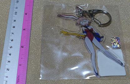 Gainax Official FLCL Acrylic Key Chain Haruko Haruhara 