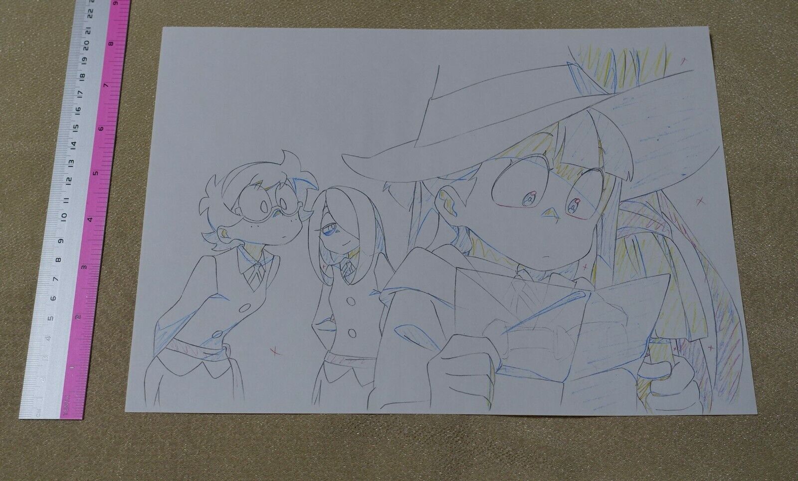 Little Witch Academia Event Privilege Print Key Frame Art No.18 Akko 