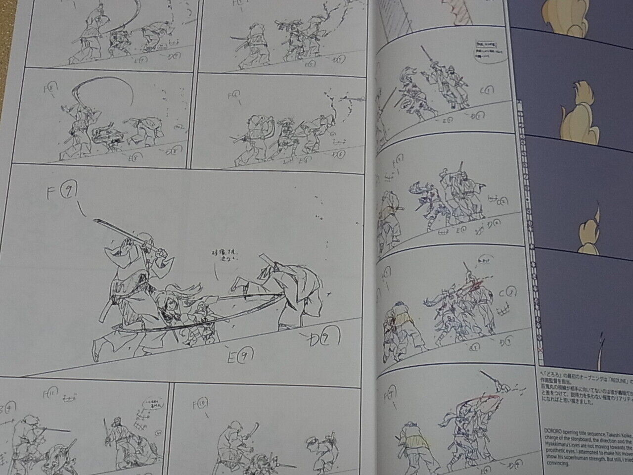TAKAFUMI HORI KEY ANIMATION NOTE 2019 Dororo Steaven Universe etc C97 