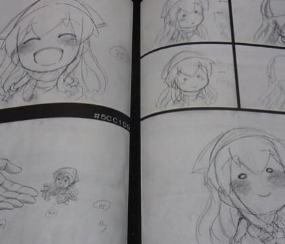 Shinryaku! Ika Musume Squid Girl Animation Director's Key Frame Art Book 4 Set 