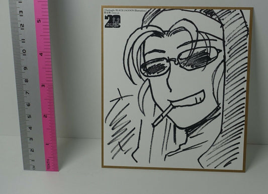 Black Lagoon Exhibition Event item Rei Hiroe Print Shikishi Art Card Eda 