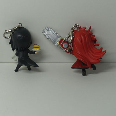 Black Butler Mascot Key Chain Set Sebastian & Grell Sutcliff 