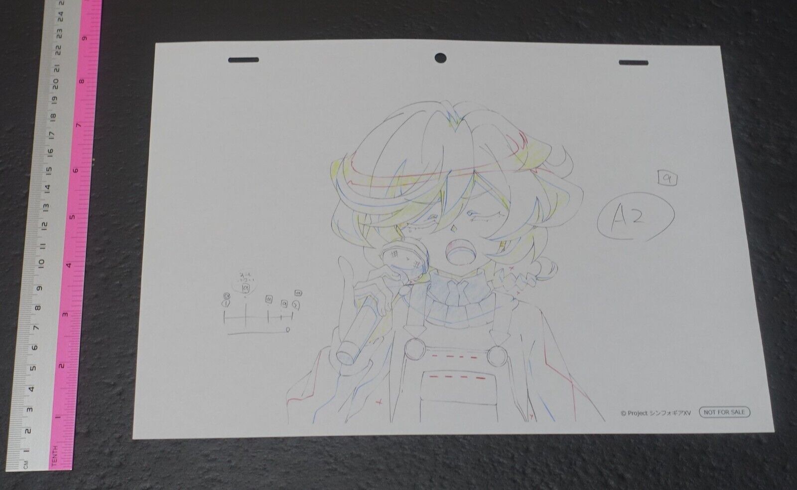 SYMPHOGEAR XV Reproduction Key Frame Art Sheet H 
