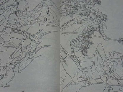 Shingo Araki Memorial Book Toki ha Nagareru 4 Saint Seiya Keyframe Art & Fan Art 