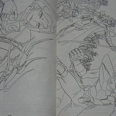 Shingo Araki Memorial Book Toki ha Nagareru 4 Saint Seiya Keyframe Art & Fan Art 