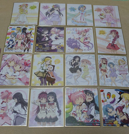 Puella Magi Madoka Quartet 2 Print Shikishi Art Board 16 Set with Storage Binder 