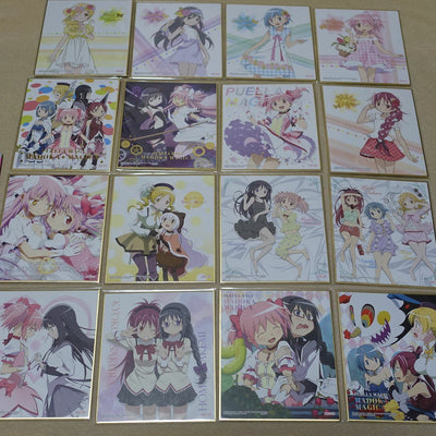 Puella Magi Madoka Quartet 2 Print Shikishi Art Board 16 Set with Storage Binder 