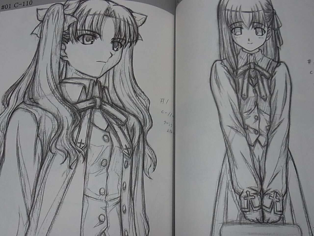 CLUB40 Animation Fate Key Frame Art & Visual Art Book Set 