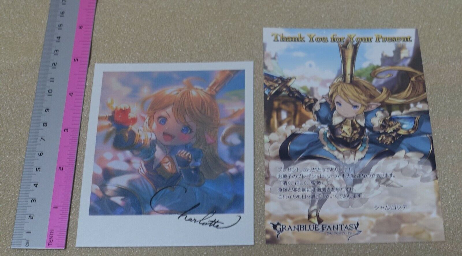 Granblue Fantasy Gift in Return for Valentine's Day Art Board Charlotta 