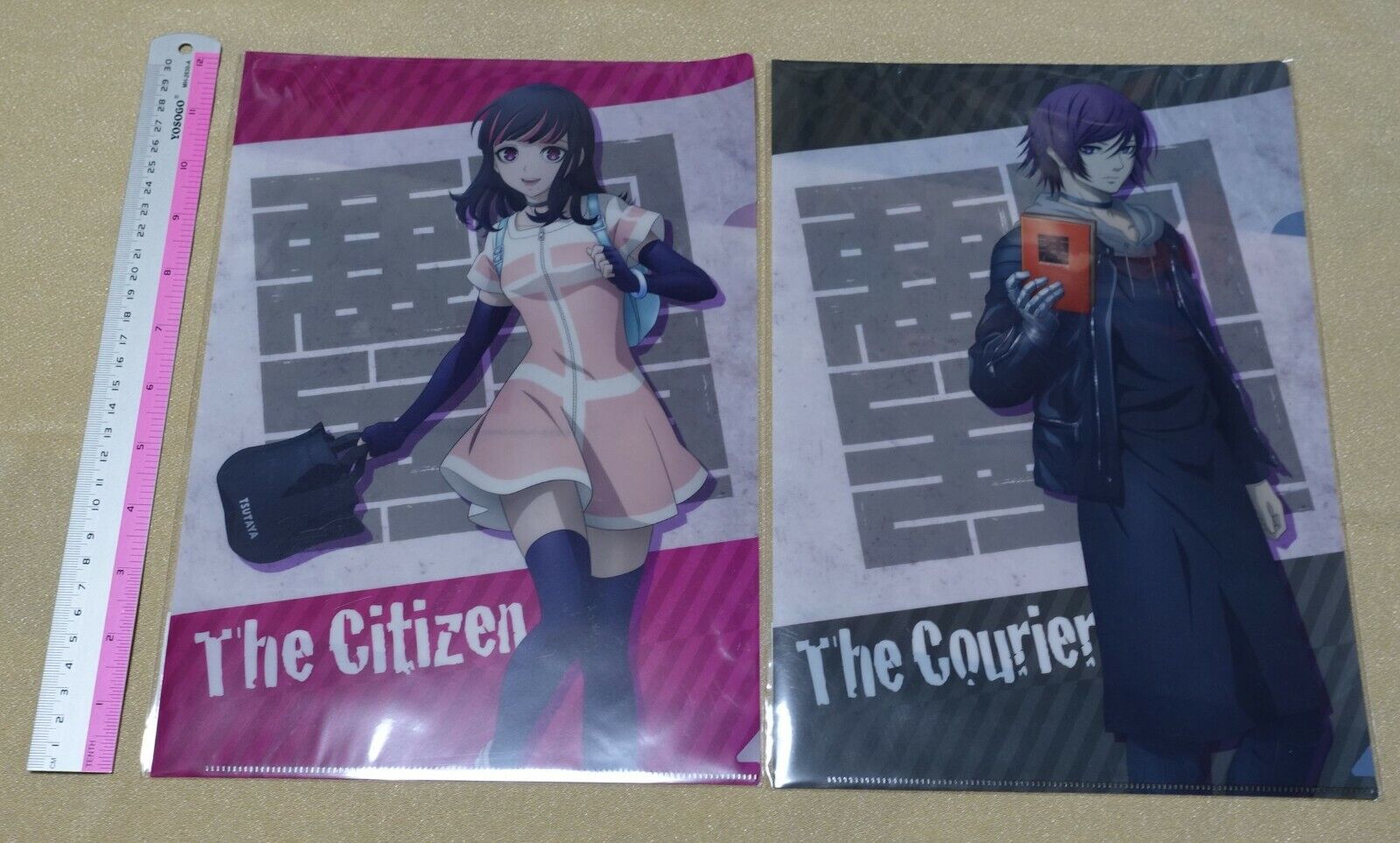 Akudama Drive PVC Art Sheet Clear File The Citizen & The Courier 