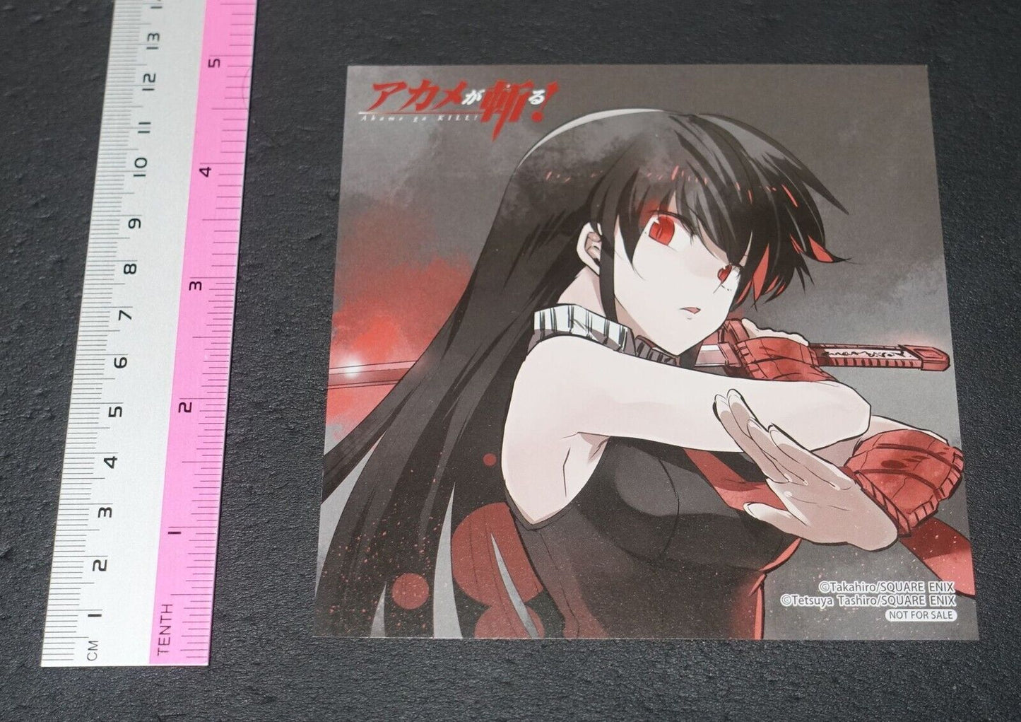 Tetsuya Tashiro Akame ga Kill! Privilege Art Card I Akame 