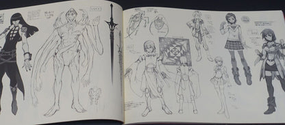 Saori Toyota The Legend of the Legendary Heroes Character Designer's Pen Drawing 