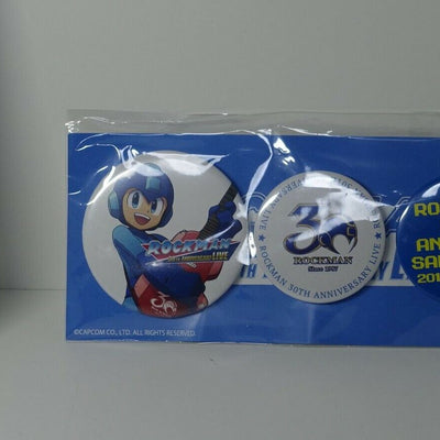 Rock Man Mega Man 30th Anniversary Live Event Steel Badge Set 