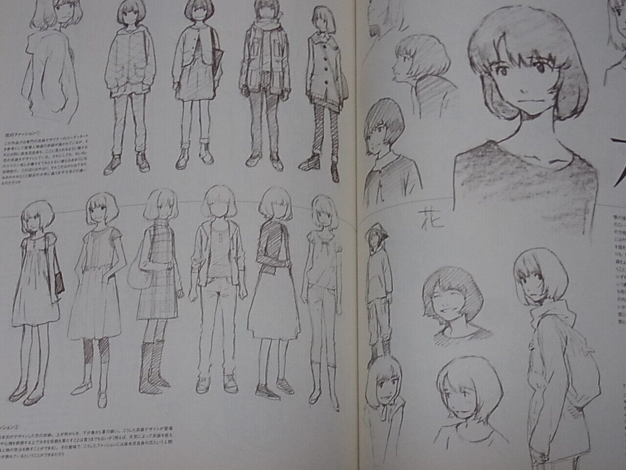Wolf Children Visual Setting Collection Art Book ookami kodomo no ame to yuki 