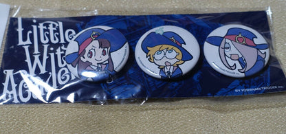 Little Witch Academia Steel Badge Set Akko Lotte Sucy 