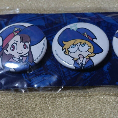 Little Witch Academia Steel Badge Set Akko Lotte Sucy 