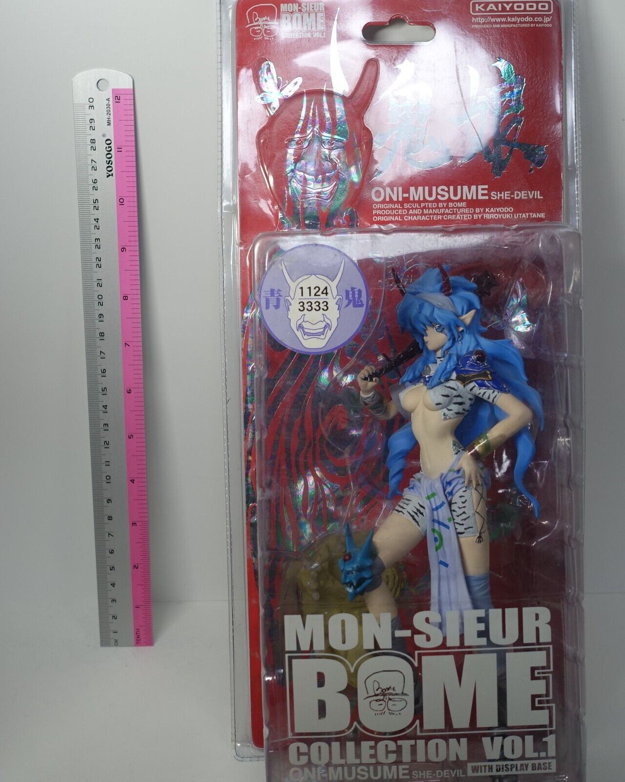 Kaiyodo Mon-Sieur Bome Collection Vol.1 ONI-MUSUME SHE-DEVIL BLUE 