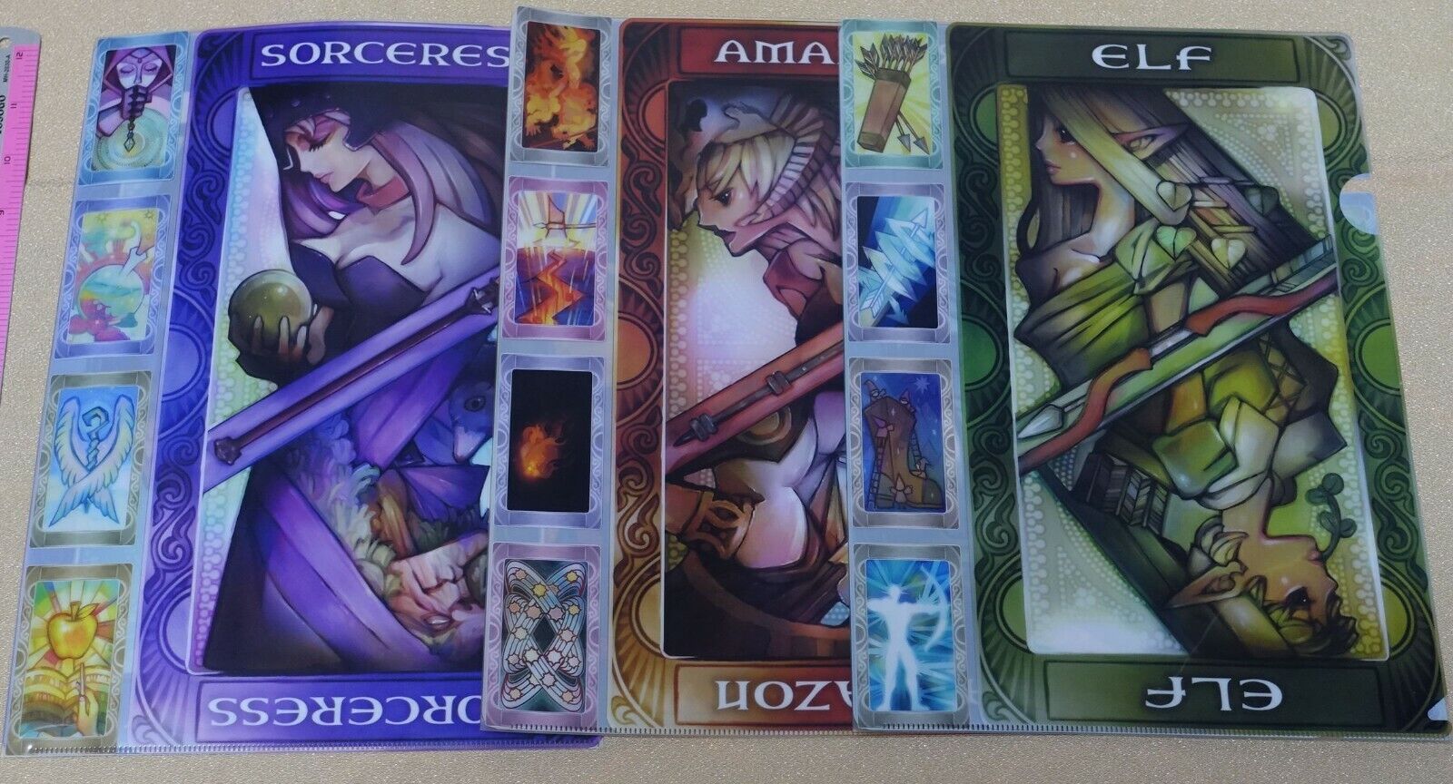 Dragon's Crown Reversible PVC Art Sheet Clear File 3 Set 