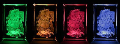 PEACH BALL SENRAN KAGURA Yomi 3D Crystal & LED Pedestal 