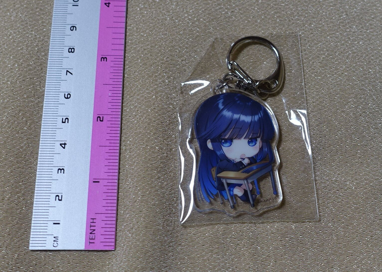 AQUA PLUS White Album Kazusa Touma Acrylic Key Chain C tearful face 