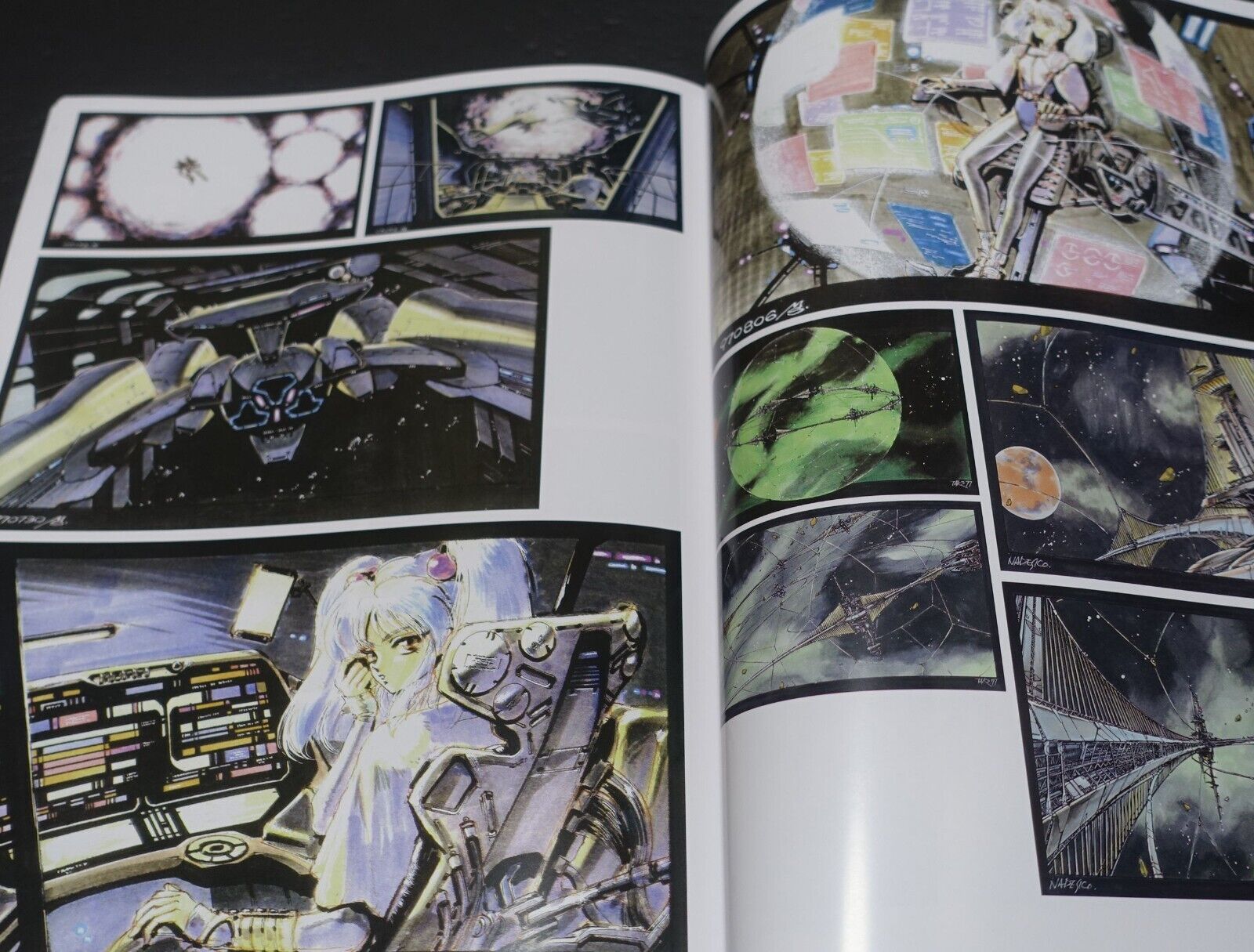 Martian Successor Nadesico Animation Art Work Book & Key Frame Art Book 