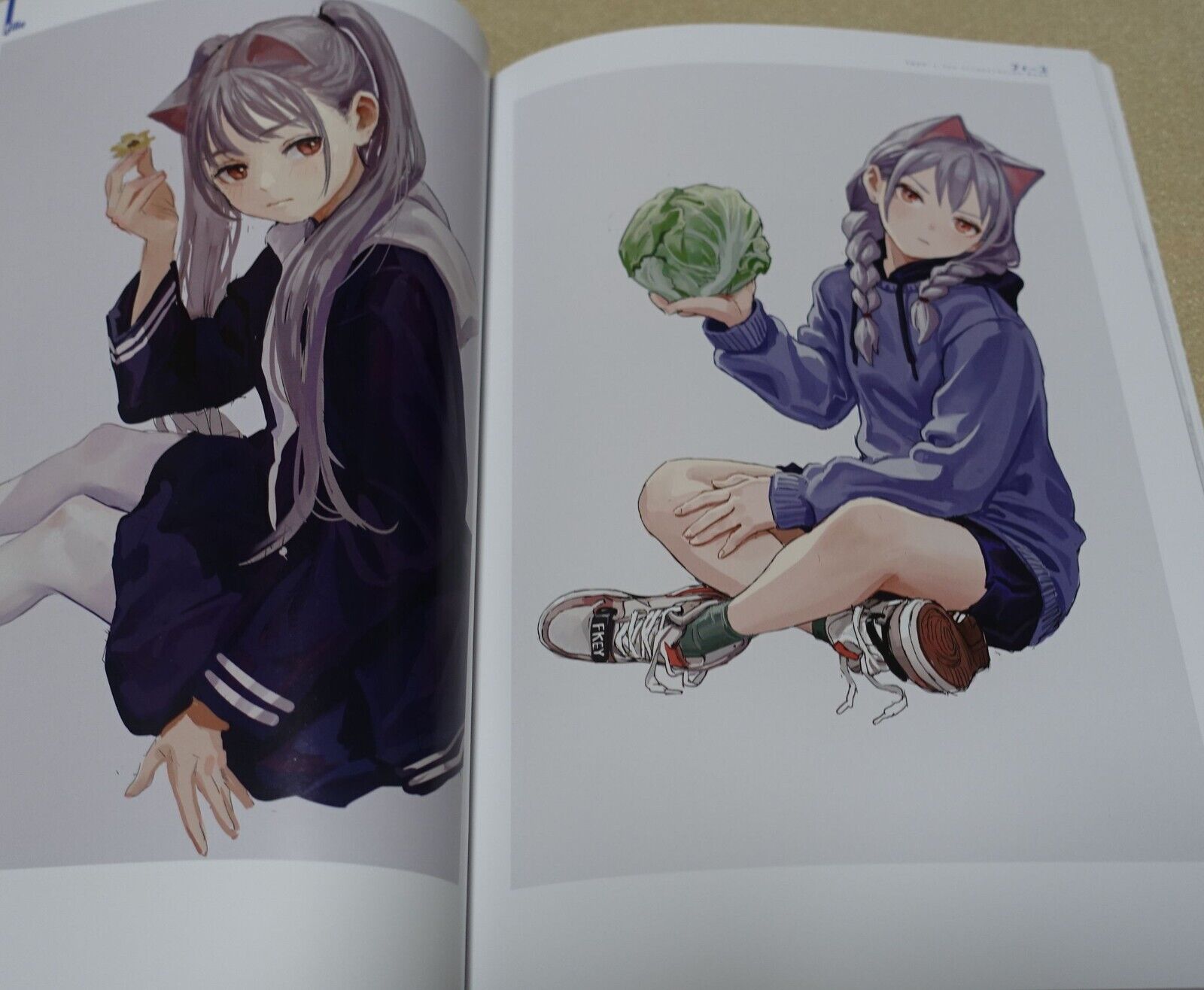 FKEY Original Color Illustration Art Book fille 