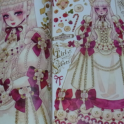 Sakizo Color Art Book Girl Meets Sweets ALA CARTE 