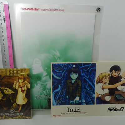 Haibane Renmei lain NieA_7 PVC Art Sheet Clear File & Post Card , Seal Sticker 