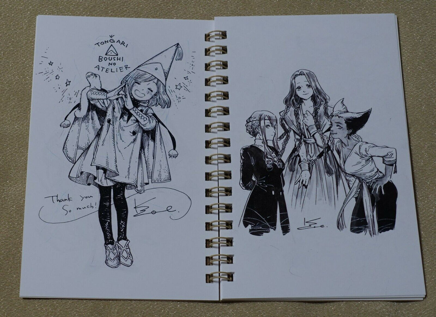 Kamome Shirahama ATELIER OF WITCH HAT Sketch Illustration Art Book 