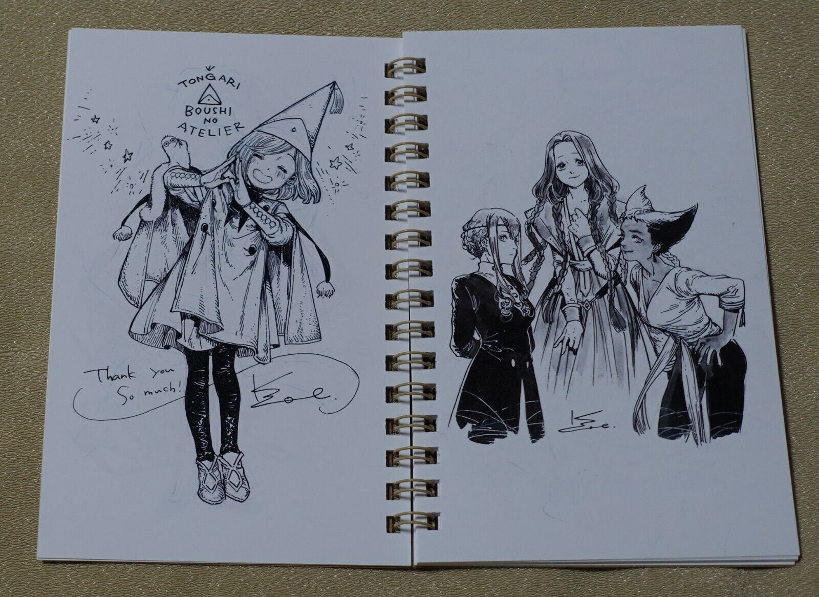 Kamome Shirahama ATELIER OF WITCH HAT Sketch Illustration Art Book 