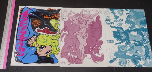 Hiroyuki Imaishi Event Exclusive Illustration Art Book 3 Set 