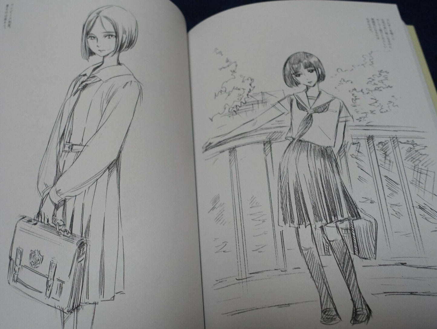 Kaoru Mori Rough Illustration Art Book SCRIBBLES vol.1 & 2 Set with Art Card 