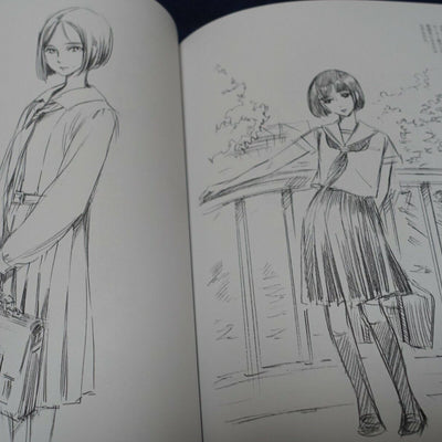 Kaoru Mori Rough Illustration Art Book SCRIBBLES vol.1 & 2 Set with Art Card 