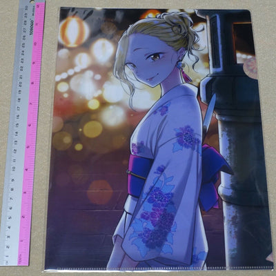 Yuichi Kato Yancha Gal no Anjo San PVC Art Sheet Clear File Japanese Yukata 