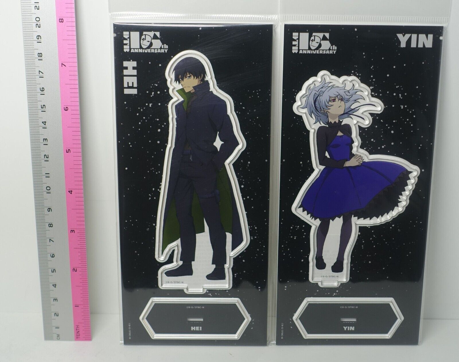 DARKER THAN BLACK 15th ANNIVERSARY GOODS Acrylic Stand Figure HEI & YIN 
