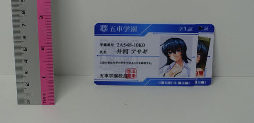 Taimanin Asagi Gosha School ID Card 2 Set Before & After Asagi 